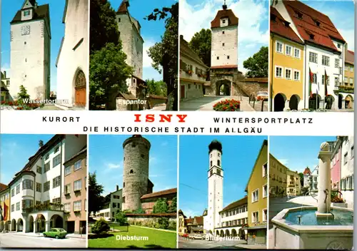 7251 - Deutschland - Isny , Allgäu , Espantor , Diebsturm , Blaserturm - gelaufen 1985