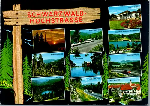 7269 - Deutschland - Schwarzwald Hochstraße , Hornisgrinde , Wildsee , Freudenstadt , Mehrbildkarte - gelaufen 1980