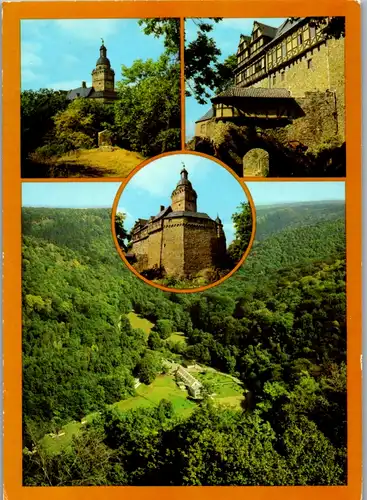 7272 - Deutschland - Burg Falkenstein , Harz , Blick ins Selketal - gelaufen