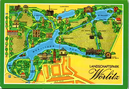 7274 - Deutschland - Wörlitz , Gräfenhainichen , Landschaftspark - nicht gelaufen