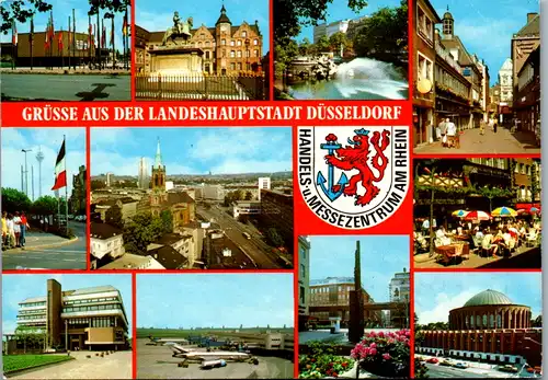 7275 - Deutschland - Düsseldorf , Mehrbildkarte - gelaufen 1991