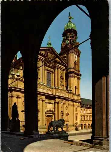 7288 - Deutschland - München , Theatinerkirche - gelaufen 1962