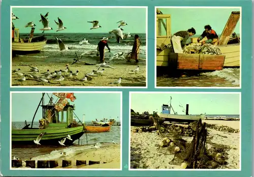 7294 - Deutschland - Usedom , Küstenfischerei , Fischer , Mehrbildkarte - nicht gelaufen