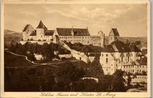 7304 - Deutschland - Füssen , Schloß Füssen und Kloster St. Mang - nicht gelaufen