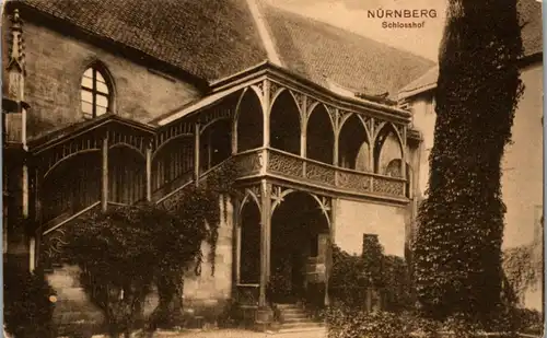 7305 - Deutschland - Nürnberg , Schlosshof - nicht gelaufen 1906