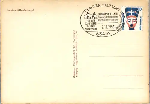 7311 - Deutschland - Laufen , Ersttag Stempel , Panorama - nicht gelaufen 1998