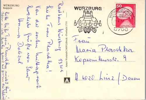 7324 - Deutschland - Würzburg , Käppele - gelaufen 1977