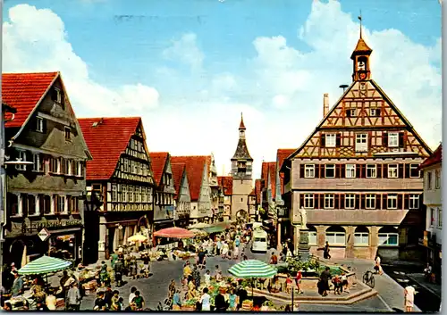 7336 - Deutschland - Winnenden , Am Marktplatz - gelaufen