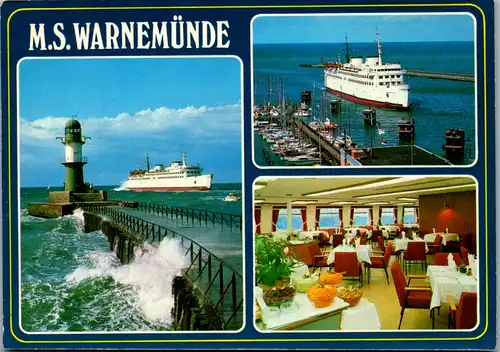 7346 - Schiff - M. S. Warnemünde , Mehrbildkarte - nicht gelaufen