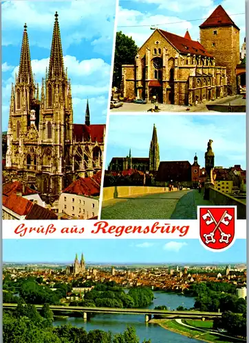 7354 - Deutschland - Regensburg , Mehrbildkarte - nicht gelaufen