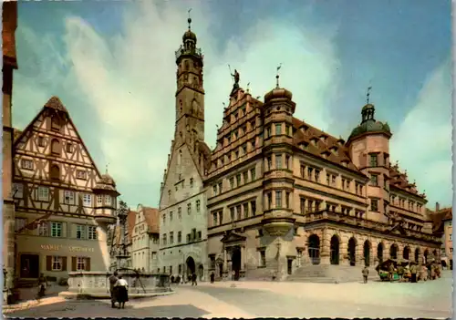 7362 - Deutschland - Rothenburg ob der Tauber , Rathaus - nicht gelaufen