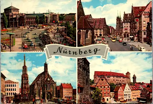 7367 - Deutschland - Nürnberg , Mehrbildkarte - gelaufen 1962