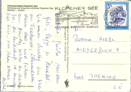 7432 - Kärnten - Klopeiner See , Mehrbildkarte - gelaufen 1981