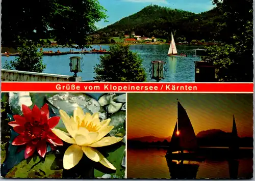 7448 - Kärnten - Klopeiner See , Mehrbildkarte - gelaufen 1975