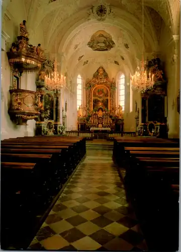 7485 - Kärnten - Maria Luggau , Servitenkloster , Wallfahrtskirche Innenansicht - gelaufen 1991
