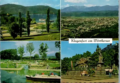 7489 - Kärnten - Klagenfurt am Wörthersee , See , Stadtbild , Minimundus , Lindwurm - nicht gelaufen