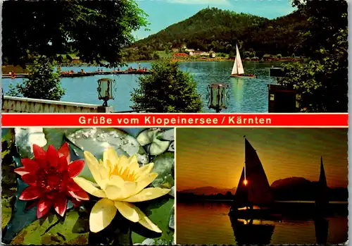 7491 - Kärnten - Klopeinersee , Mehrbildkarte - gelaufen 1976