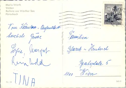 7502 - Kärnten - Wörther See , Maria Wörth , Pörtschach , Velden , Reifnitz , Mehrbildkarte - gelaufen