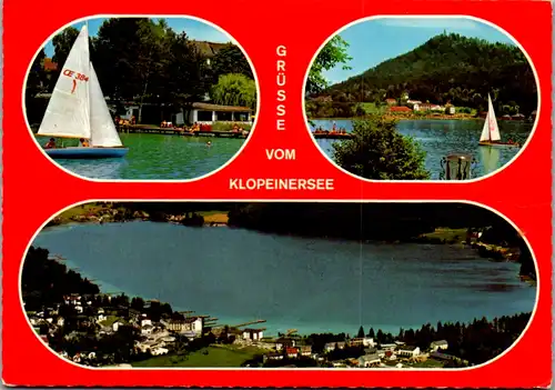 7504 - Kärnten - Klopeinersee , Mehrbildkarte - gelaufen