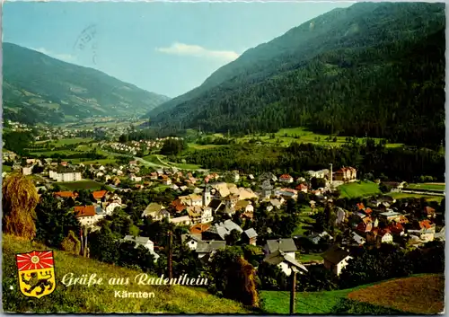 7505 - Kärnten - Radenthein , Panorama - gelaufen 1970