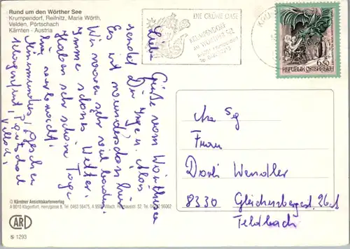 7511 - Kärnten - Wörthersee , Krumpendorf , Reifnitz , Maria Wörth , Velden , Pörtschach , Mehrbildkarte - gelaufen