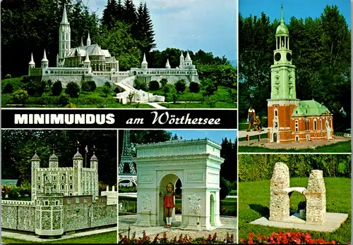 7516 - Kärnten - Klagenfurt , Minimundus am Wörthersee , Mehrbildkarte - nicht gelaufen