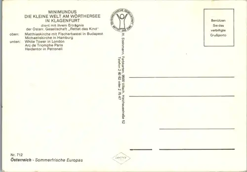 7516 - Kärnten - Klagenfurt , Minimundus am Wörthersee , Mehrbildkarte - nicht gelaufen