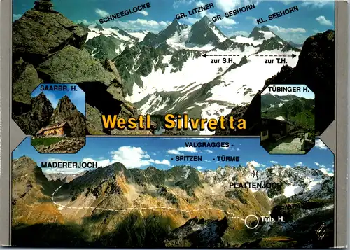 7530 - Schweiz - Westl. Silvretta , Madererjoch , Schneeglocke , Seehorn , Plattenjoch - nicht gelaufen