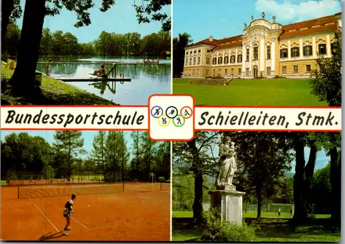 7533 - Steiermark - Stubenberg , Bundessportschule Schielleiten , Mehrbildkarte - gelaufen 1985