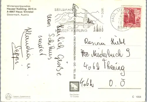 7534 - Steiermark - Haus im Ennstal , Hauser Kaibling - gelaufen 1978