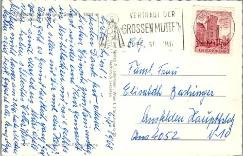 7545 - Steiermark - Mariazell gegen Student und Tonion - gelaufen 1968