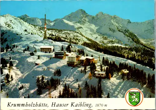 7552 - Steiermark - Haus im Ennstal , Hauser Kaibling , Krummholzhütte , Seilbahn Bergstation , Jugendherberge - gelaufen 1981
