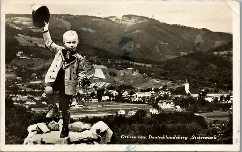 7595 - Steiermark - Deutschlandsberg , Panorama - gelaufen 1936/37
