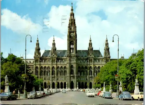 7614 - Wien - Rathaus in Wien I - gelaufen 1967