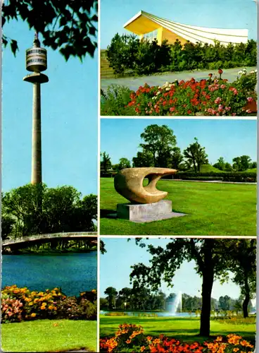 7618 - Wien - Donauturm und Donaupark , Wiener internationale Gartenschau - nicht gelaufen
