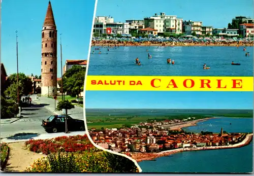 7627 - Italien - Caorle , Mehrbildkarte - gelaufen 1985
