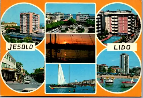 7636 - Italien - Jesolo Lido , Mehrbildkarte - gelaufen 1982