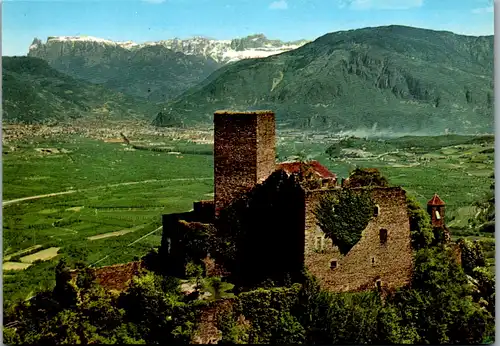 7637 - Italien - Castello di Appiano verso Bolzano , Schloß Hocheppan - gelaufen