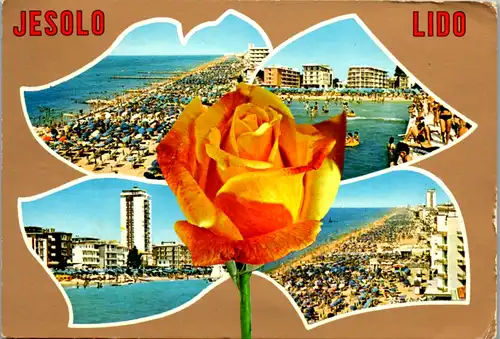 7642 - Italien - Jesolo Lido , Mehrbildkarte - gelaufen 1973