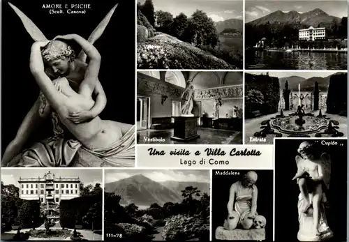 7647 - Italien - Lago di Como , Visitas Villa Carlotta , Amore e Psiche , Vestibolo , Entrata - nicht gelaufen