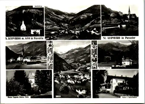 7651 - Italien - S. Leonardo in Passiria , St. Leonhard in Passeier , Mehrbildkarte - nicht gelaufen