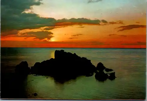 7658 - Italien - Taormina , L' alba dall' Isola Bella , Sonnenaufgang - nicht gelaufen