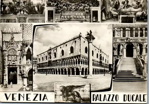 7662 - Italien - Venezia , Palazzo Ducale , Herzogen Palast - nicht gelaufen