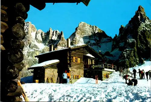 7668 - Italien - Dolomiti , Passo Rolle , Baita G. Segantini , Cimon Della Pala - gelaufen 1995