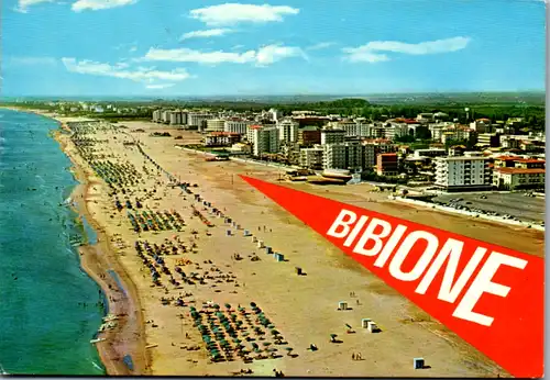 7670 - Italien - Bibione , Spaggia , Strand - gelaufen 1976