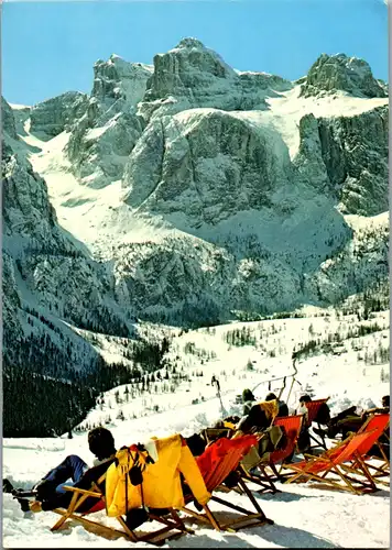 7673 - Italien - Dolomiti , Alta Badia , Gruppo Sella e Val Mezdi - gelaufen 1978