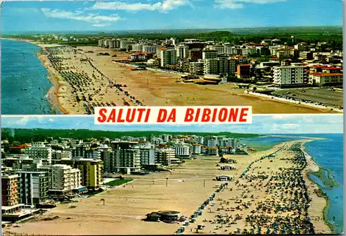 7681 - Italien - Bibione , Spaggia , Strand - gelaufen 1984