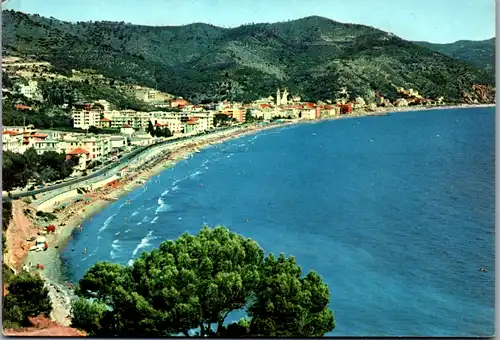 7683 - Italien - Laigueglia , Riviera die Fiori , Panorama - gelaufen 1958