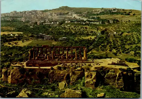7686 - Italien - Agrigento , Tempio di Giunone , Hera Lacinia  - gelaufen 1984