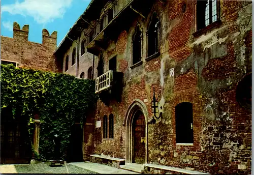 7693 - Italien - Verona , Casa di Giulietta , Haus von Jülchen - nicht gelaufen